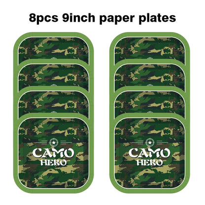 Army Party Tableware Camouflage Green Plates Cups Tablecloths Camouflage Balloons Military Theme Birthday Party Decorations