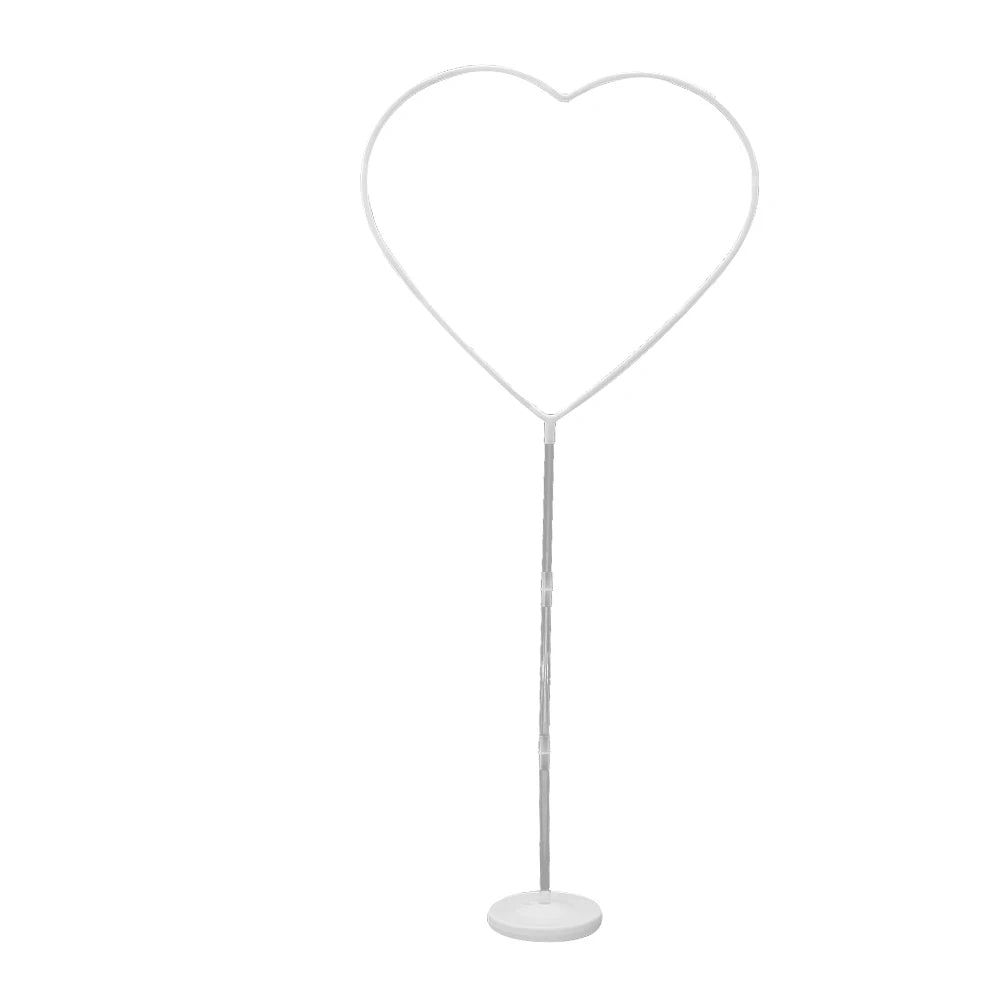 Heart Shaped Balloon Column Base Stand Reusable Wedding Garland Arch Holder for Birthday Party Baby Shower Home Decoration