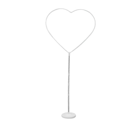 Heart Shaped Balloon Column Base Stand Reusable Wedding Garland Arch Holder for Birthday Party Baby Shower Home Decoration