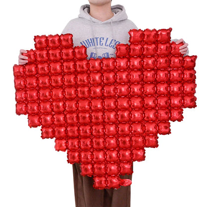 Heart Shaped Background Wall Foil Balloon Love Letter Balloons for Wedding Party Happy Valentines Day Home Decoration Supplies