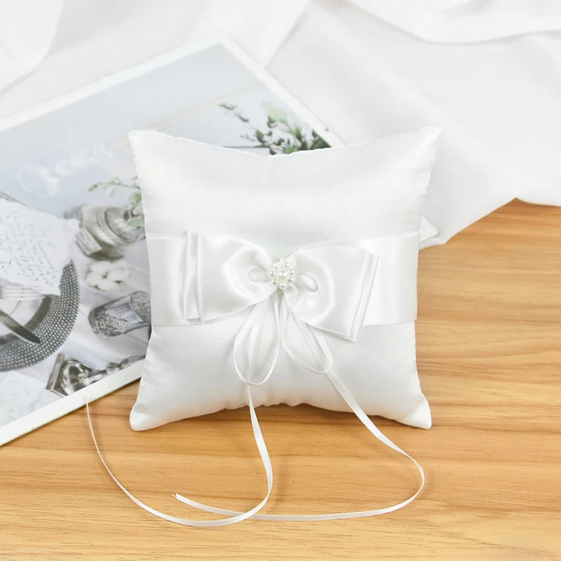 20 cm White Flower Girls Basket Silk Wedding Basket for Flower Bride/Kids Hand Held Wedding Ceremony Party Decorations