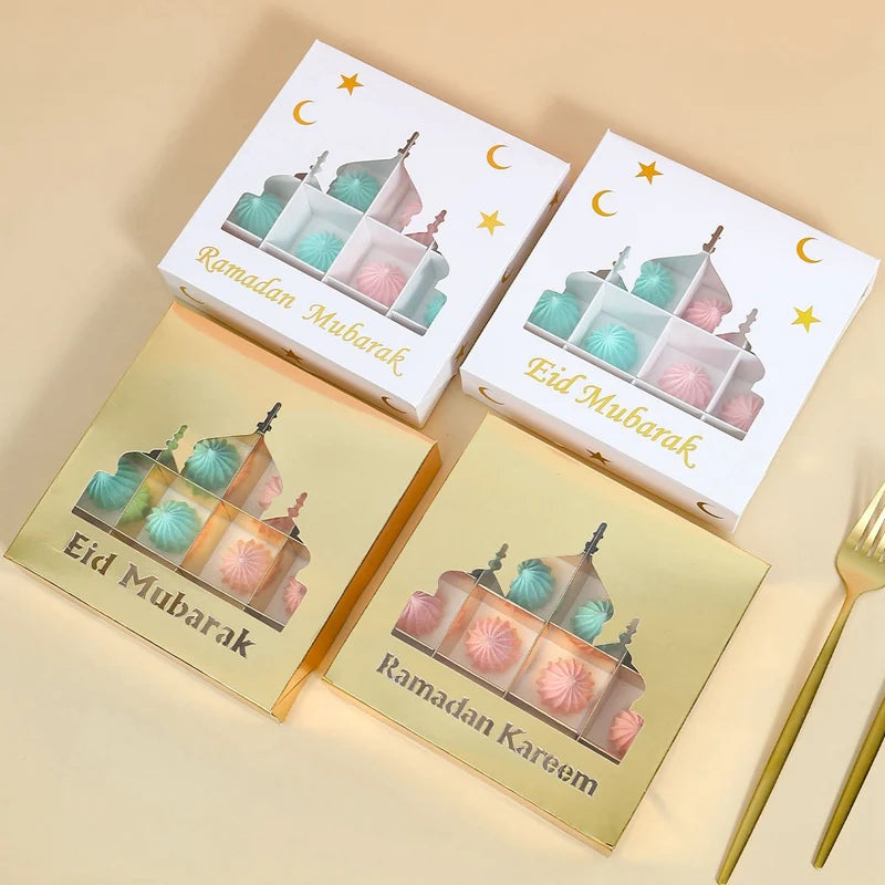 EID Mubarak Decor Candy Box Ramadan Decoration 2025 for kid Packaging Box Ramadan Kareem Islamic Muslim Party Eid Al Adha Gifts