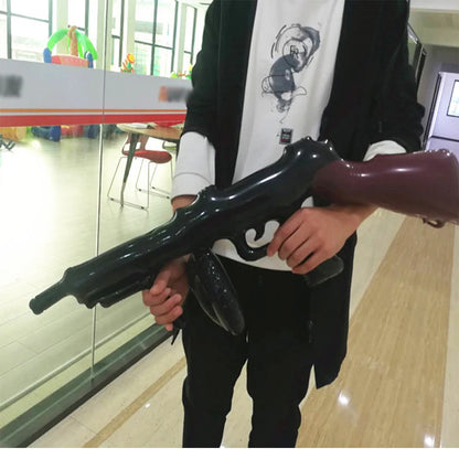 Camouflage Military Theme PVC Inflatable Toy Gun Army Cosplay Prop Kids Boys Favor Gifts Birthday Party Decoration Supplies