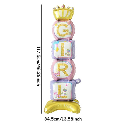 1pc Gender Reveal Party Decoration Balloons Boy Or Girl Theme Birthday Celebration Supplies Indoor Party Decoration Supplies