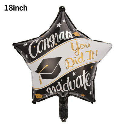 Graduation Party Balloon Owl Helium Globe Foil Balloon Congrats Grad School Celebrations 2024 Party Decorations Globos Ballons