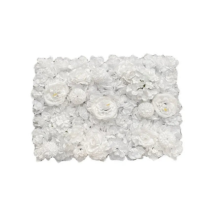 Pink Silk Rose Flower Wall Panels Artificial Flower for Wedding Decoration Baby Show Party Home Bedroom Backdrop Decor