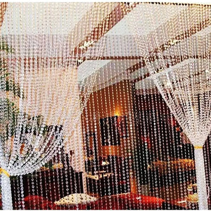 99FT Acrylic Clear Crystal Beads Diamond Garland for Doorway Beads String Curtain Wedding Birthday Party Decorations Arts Crafts