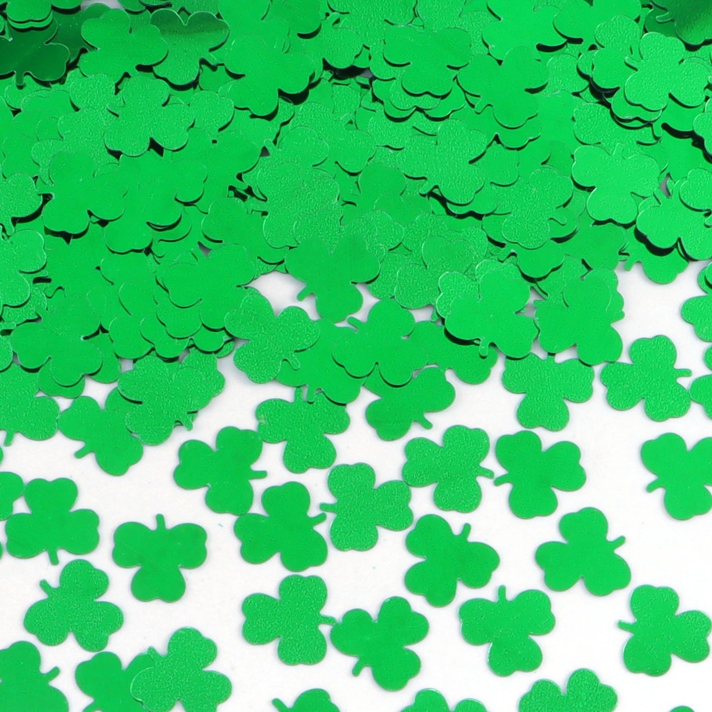 15g/30g St Patricks Day Table Decoration Sequins PVC Green Shamrock Confetti for Irish Festival Holiday Party Home Decoration