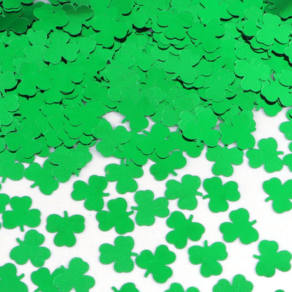 15g/30g St Patricks Day Table Decoration Sequins PVC Green Shamrock Confetti for Irish Festival Holiday Party Home Decoration