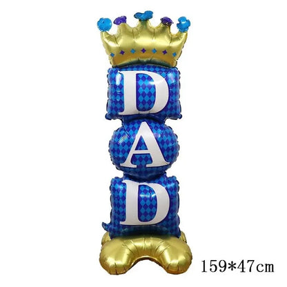 Spanish Super Dad Balloons Happy Father's Day Foil Helium Ball Father Mother Party Decoration Home Scene DIY Arrangement