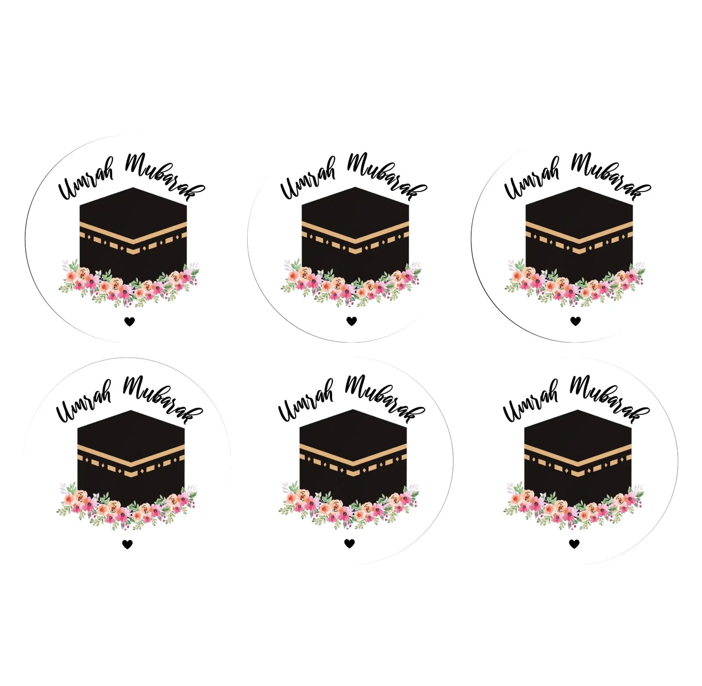 umrah mubarak decorative stickers, Muslin Sheep Holidays Kaaba Bottle Wrapper, hajj mubarak gift decoration supplies