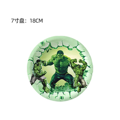 Super Hero Hulk Birthday Party Decoration Balloons Kids Disposable Tableware Cup Plate Backdrop Cake Topper Baby Shower Supplies