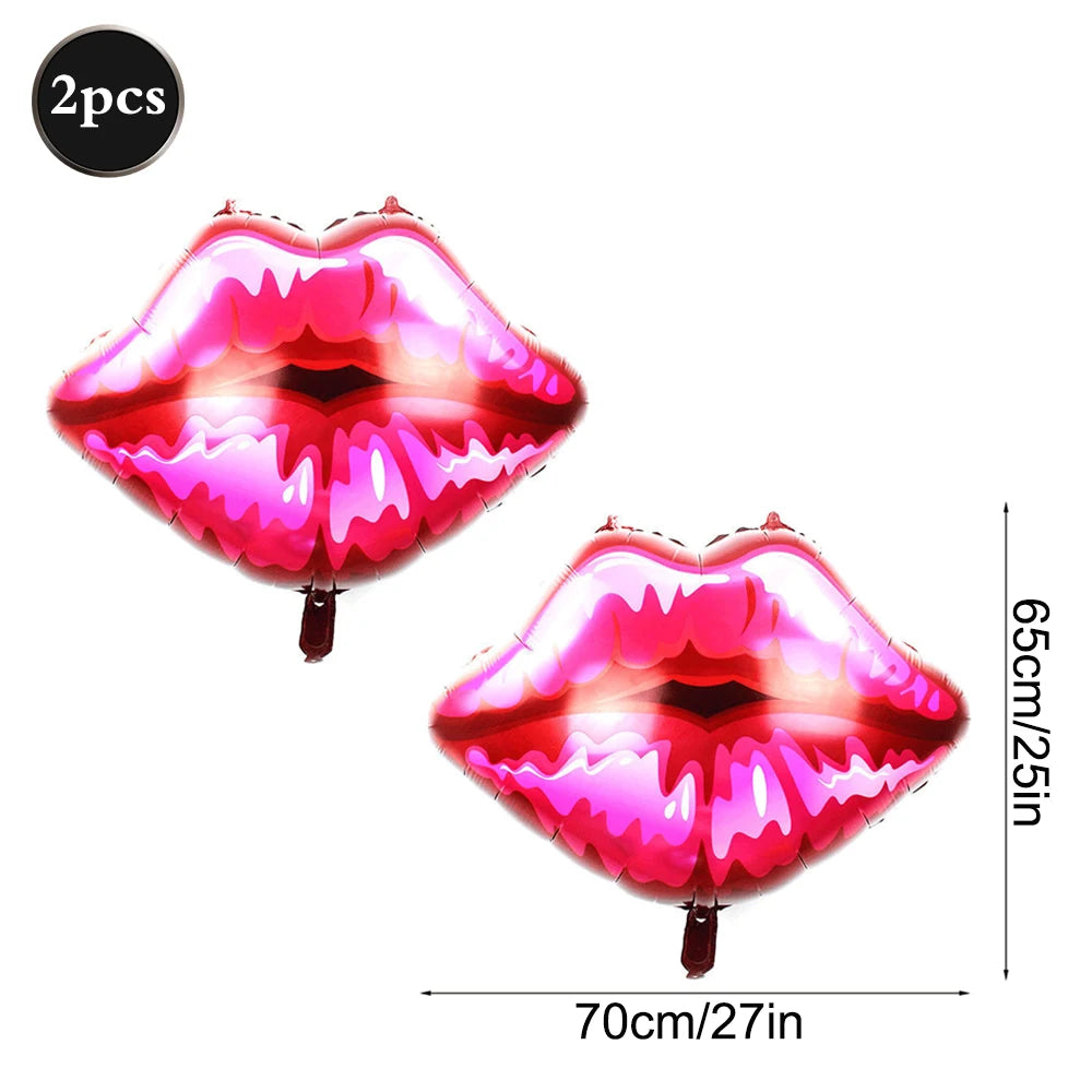 Sexy Lingerie Aluminum Foil Balloon Bachelorette Party Whiskey Red Lips High Heel Adult Party Bride Wedding Hen Night Decoration