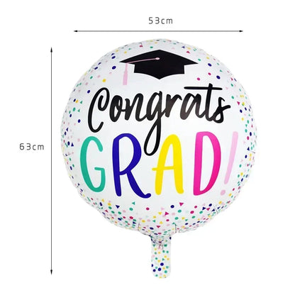 Graduation Party Balloon Owl Helium Globe Foil Balloon Congrats Grad School Celebrations 2024 Party Decorations Globos Ballons