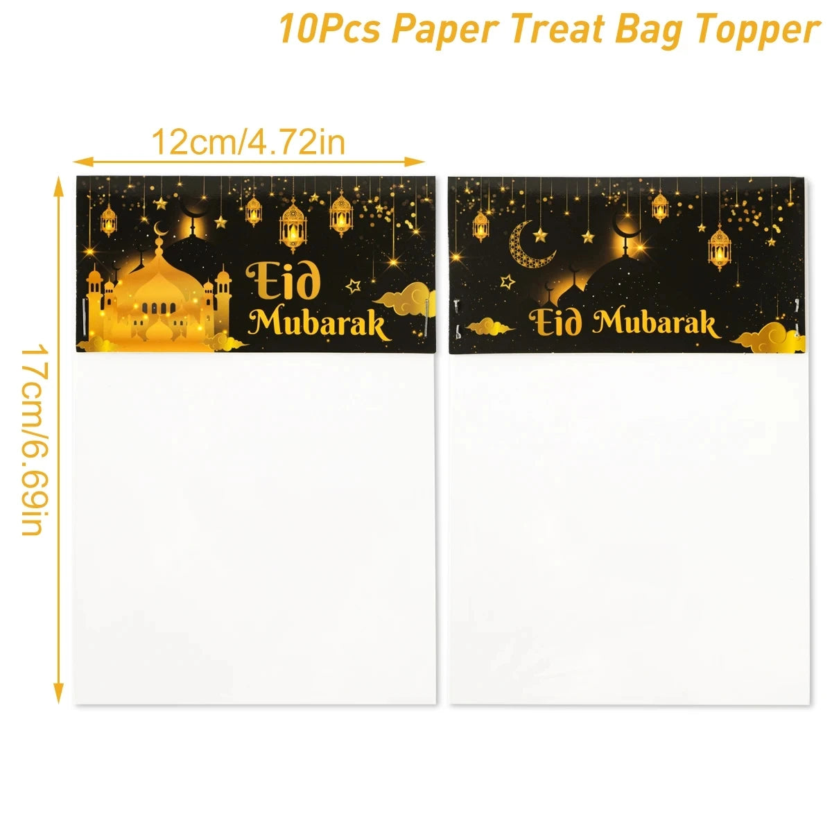 Eid Mubarak Gift Bags Plastic Candy Cookie Bag Ramadan Kareem Decoration 2025 Islamic Muslim Party Supplies Eid Gifts