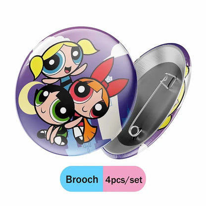 The Powerpuff Girls Gender Reveal Party Supplies Boy or Girl Disposable Napkins Cups Tablecloth Banner Latex Balloon Decorations