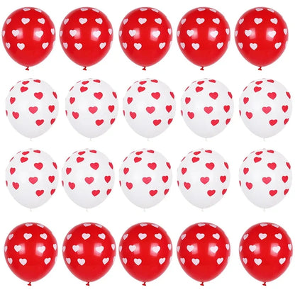 I Love You Letter Balloons Set Red Heart Balloon for Proposal Valentine's Day Decoration Marry Me Wedding Anniversary party gift