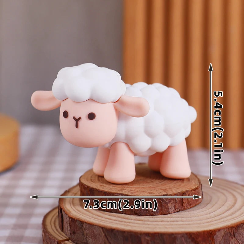 Farm Animals Cake Topper Rustic Cake Decoration Lambs, Ponies, Piglets, Chick,  Haystacks for Kids Happy Birthday Party Supplies