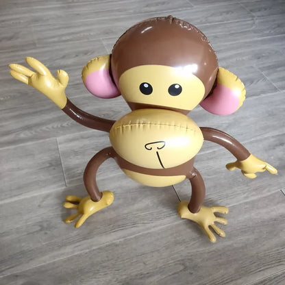 PVC Inflatable Animal Monkey Balloon Dance Monkey Baloon Happy Animal Birthday Party Balon Jungle Safari Birthday Party Decor