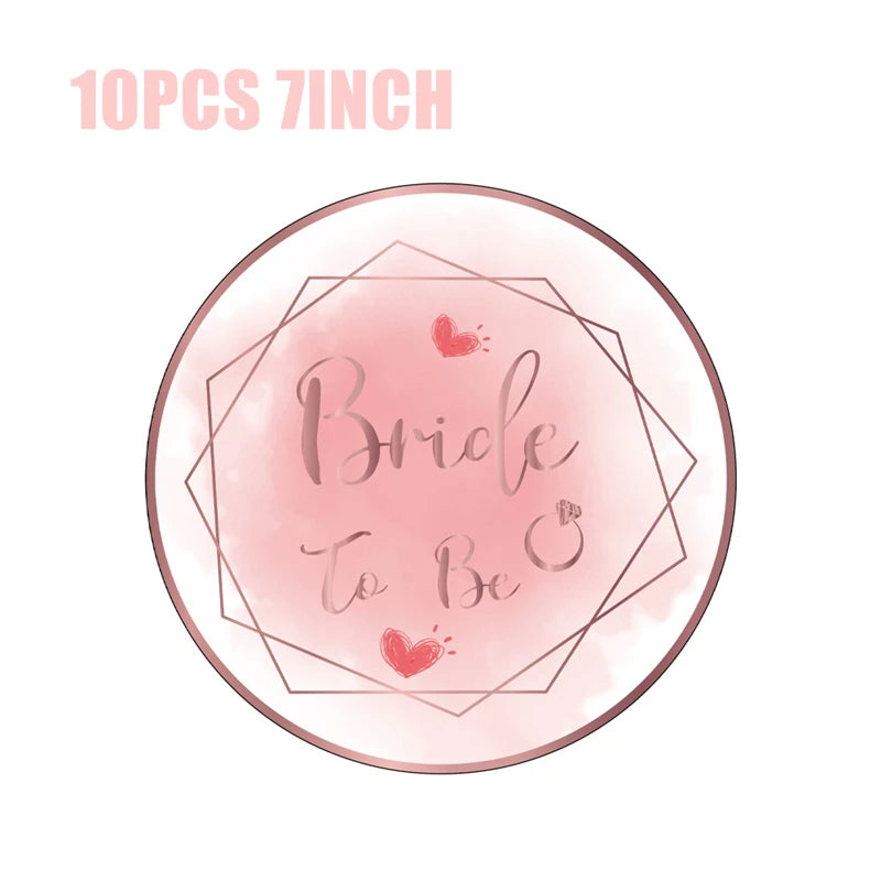 Bride To Be Party Decorations Balloons Napkin Cups  Veil Sash Team Bride Wedding Decor Bachelorette Party Supplies
