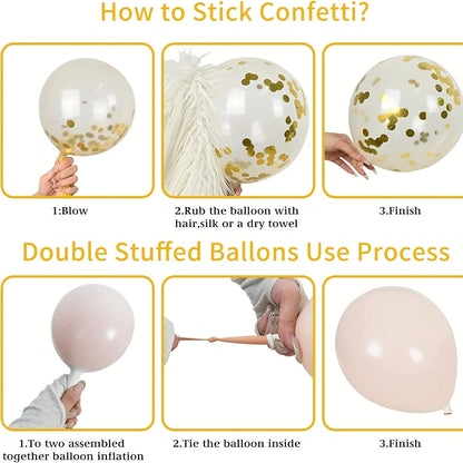147pcs Religious Celebration Balloon Set, Suitable for Communion, Baptism,Wedding - Prayer, First Holy, Baptism Party Decoration