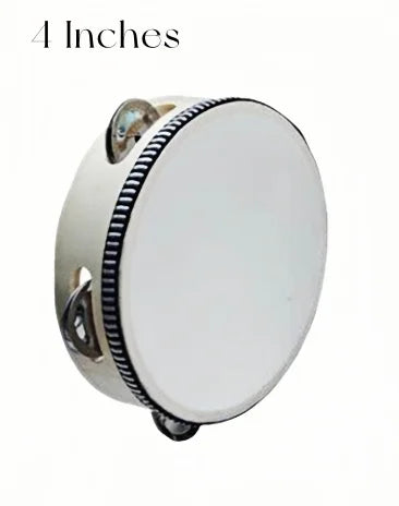 2-24PCS Wedding Tambourine Drum Noise Makers Hand Held Tambourine Single Row Metal Jingle Percussion Gift Church Party 4-8Inch