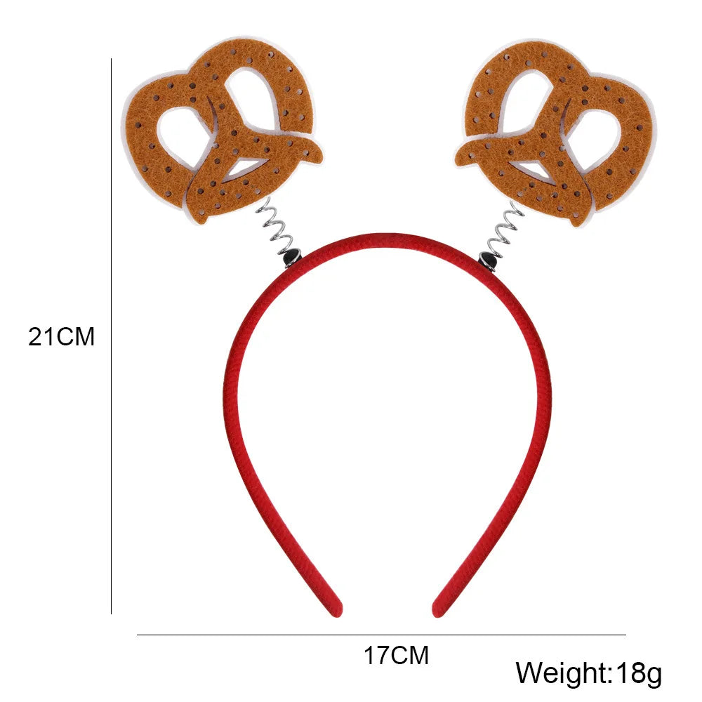Munich beer headband photo props party decorations Love Oktoberfest headband buckle Makeup costume props christmas decoration