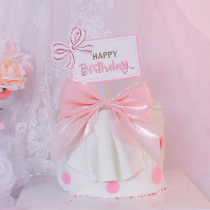 Pink Bow Plates Cups Napkins Forks for Coquette Birthday Decoration Pink Bow Theme Party Supplies for Girls Birthday Party Decor