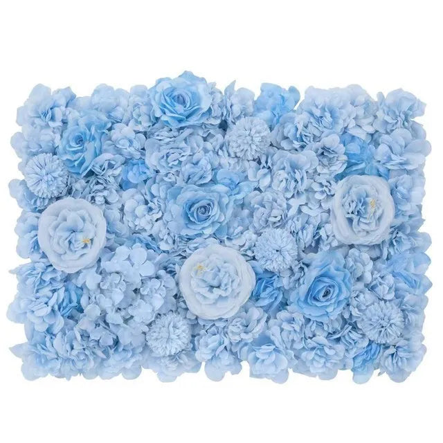 Pink Silk Rose Flower Wall Panels Artificial Flower for Wedding Decoration Baby Show Party Home Bedroom Backdrop Decor