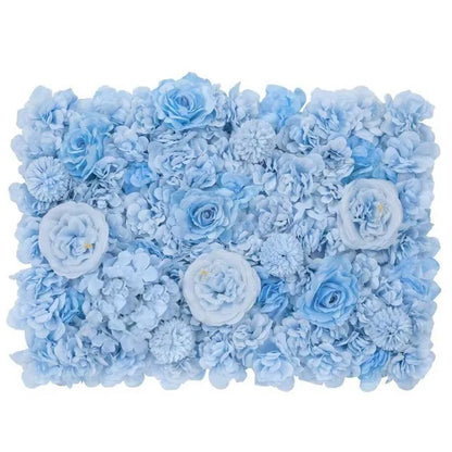Pink Silk Rose Flower Wall Panels Artificial Flower for Wedding Decoration Baby Show Party Home Bedroom Backdrop Decor