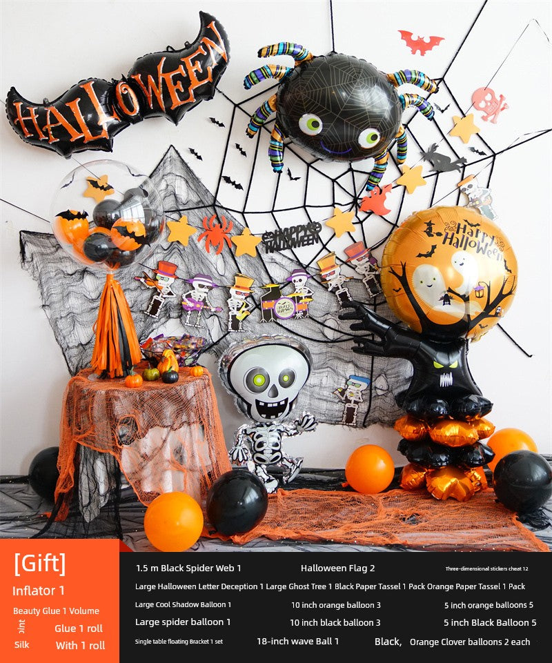 Background Wall Decoration Pumpkin Lamp Children Props Balloon