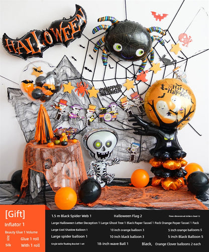 Background Wall Decoration Pumpkin Lamp Children Props Balloon