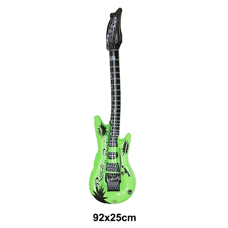 Inflatable Rock Star Toy Ballon Inflatable Party Props Balloons Guitar Saxophone Keyboard Piano Rock Toys Karaoke Party Decors