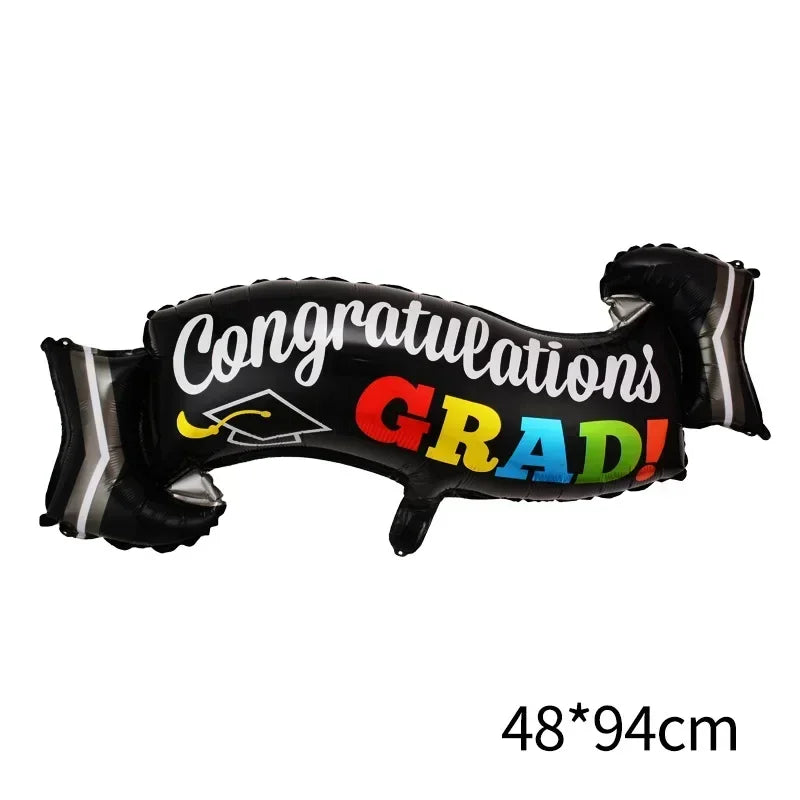 Graduation Party Balloon Owl Helium Globe Foil Balloon Congrats Grad School Celebrations 2024 Party Decorations Globos Ballons