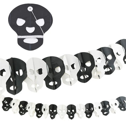 New 3M Halloween Terror Hanging Garland Bunting Bat Vampire Pumpkin Ghosts Spider Paper Banner Happy Party For Home Decorations