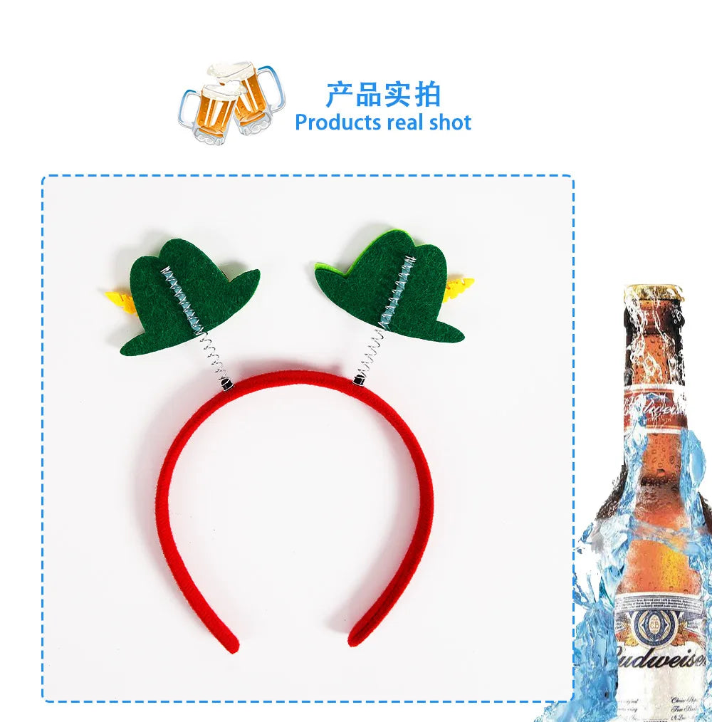 Munich beer headband photo props party decorations Love Oktoberfest headband buckle Makeup costume props christmas decoration