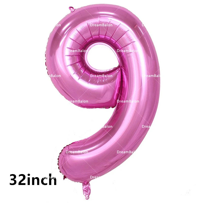 Pink Roblox Balloons Happy Birthday Banner Party Decoration Hot Robot Game Cake Topper Disposable Tableware Kids Girl Background