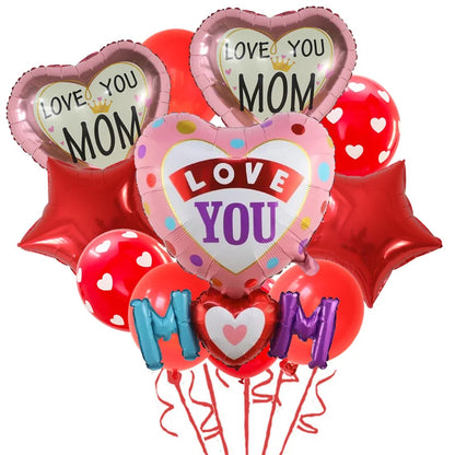 11pcs/Set Best DAD Trophy Spanish Happy Father's Day Foil Balloons English Mother's Day Party Decoration Latex Air Globos Gifts