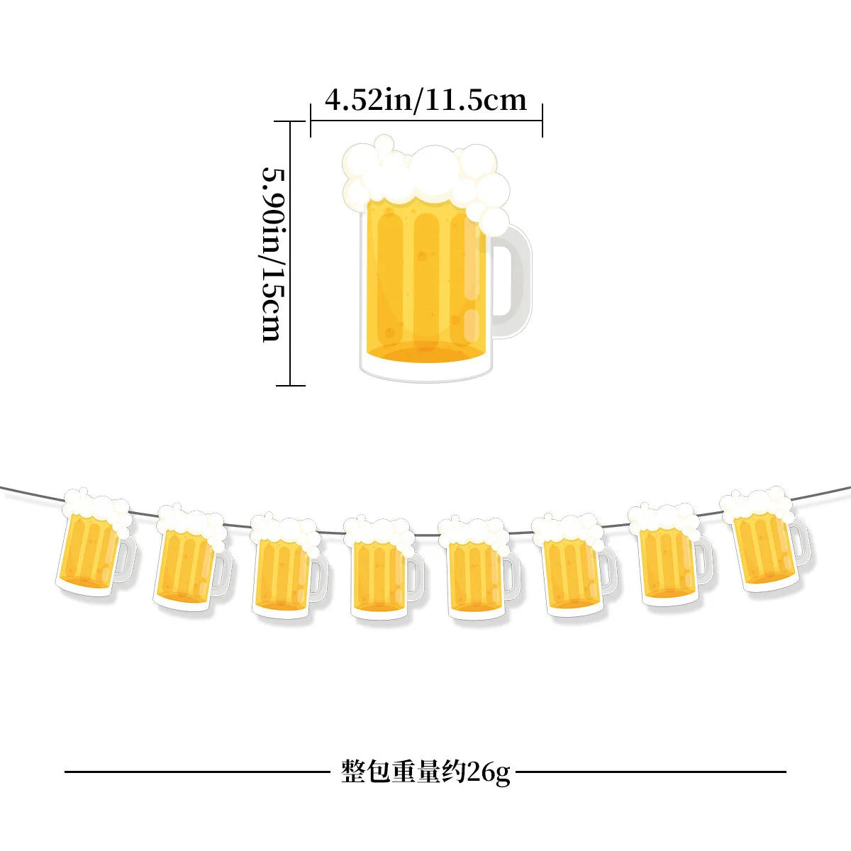 Beers Happy Birthday Party Banner Beer Cups Balloon Cheers Cake Topper Decorations Men Beer Birthday Bachelorette Party Supplies