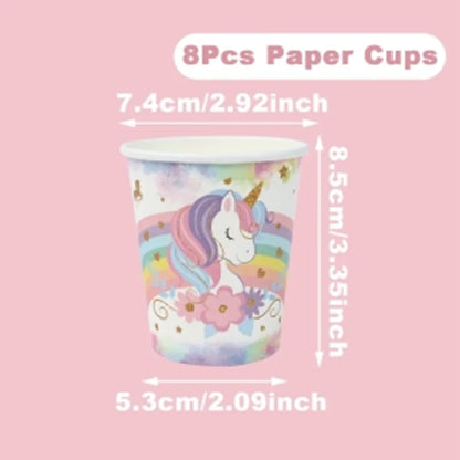 Unicorn 3D Paper Candy Boxes Gift Packing Box Unicorn Theme Party Decoration Kids Wedding Baby Shower Party Supplies Favors