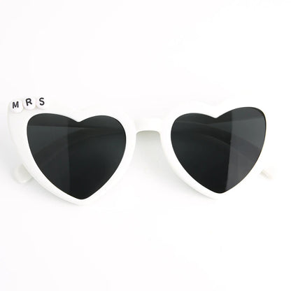 Heart Shaped Sunglasses Wedding Bride Bridesmaid Gift Bachelorette Party Favors Bridal Squad Glasses Bulk 12/24/36/48/60PCS