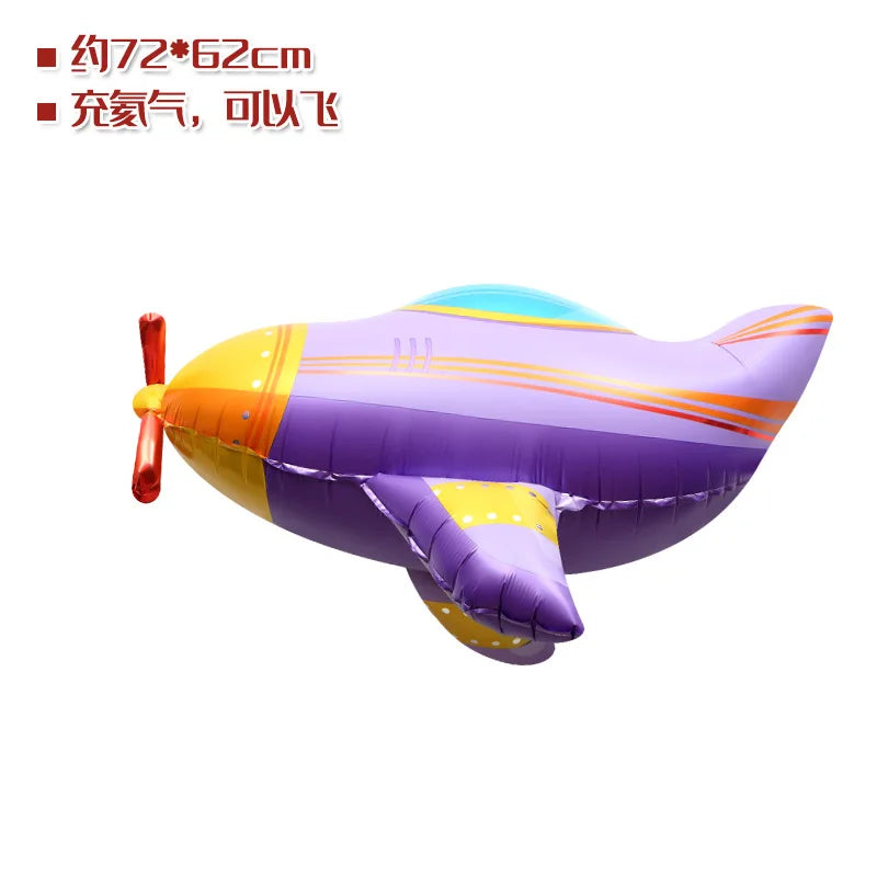 5th Birthday Police Party Blue Car Helicopter Foil Balloons for Boys Baby Shower Police Birthday Party Decoration