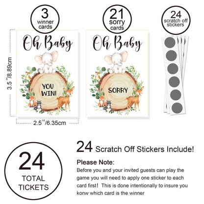 Baby Shower Party Gender Revealing Game Scratch Cards Baby Shower Party Decoration Supply