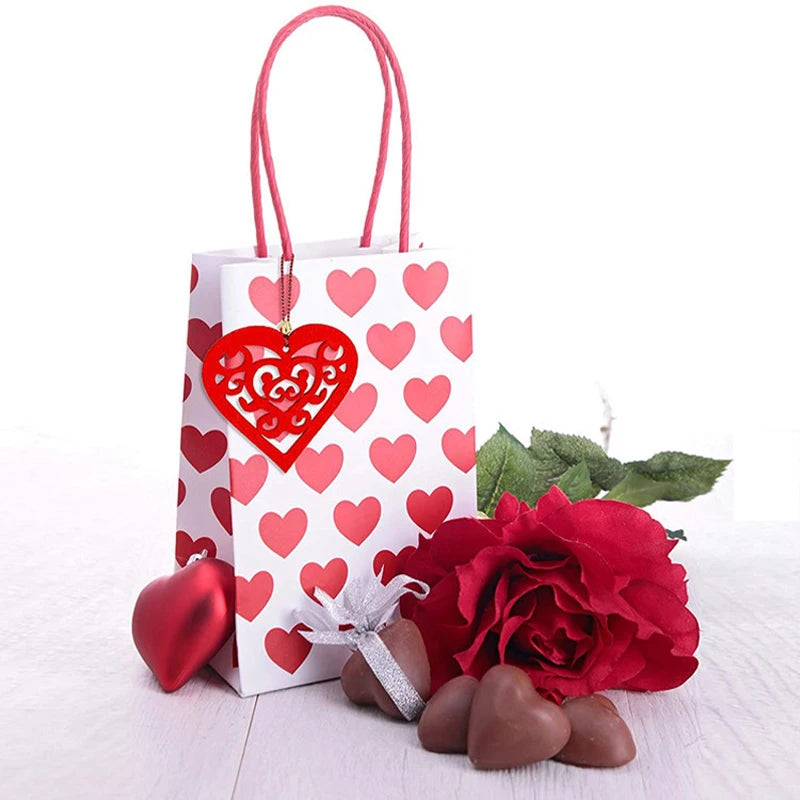 30Pcs Engraved Love Heart shaped pendant Hollow Shape DIY Crafts for Wedding Party Valentines Day Decoration Ornaments