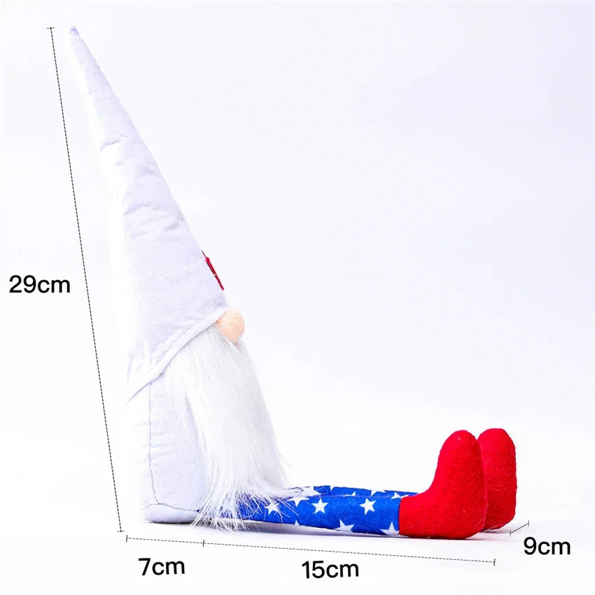 16 Styles American Independence Day Decoration Gnome Doll Patriotic Veterans Day Plush Gnome Doll 4th of July Decor Easter Gnome