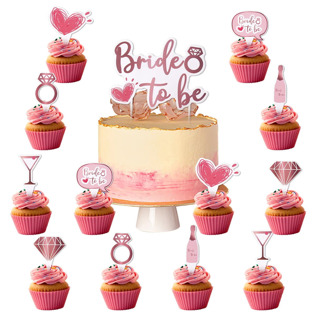 Bride to Be Disposable Tableware Set Plate Cup Napkins Decor Bachelorette Party Hen Night Bridal Shower Decorations Supplies