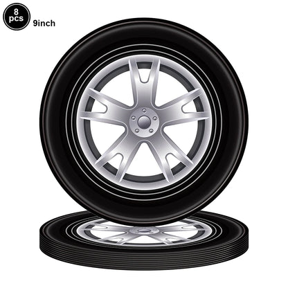 Tire Napkins Race Car Napkin Wheel Paper Napkin Car Party Decor Race Car Party Supplies for Birthday Baby Shower Birthday Party
