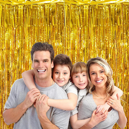 Golden Glitter Tassel Background Decoration, Ceremony, Bachelorette, Wedding, Birthday Party Decoration, Photography Props 1m*2m