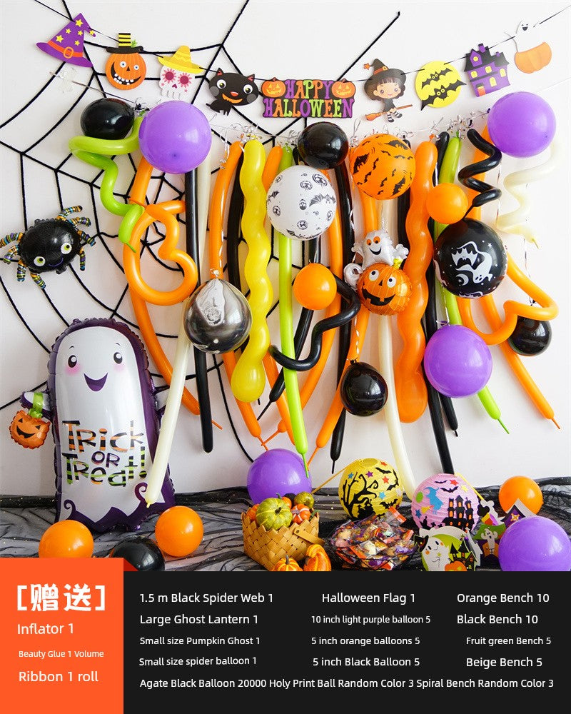 Background Wall Decoration Pumpkin Lamp Children Props Balloon