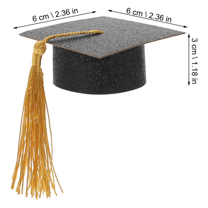 6cm Lids Hats Cap Graduation Party Favors Candy Box Graduation Cap Gift Boxes Graduation Party Decorations for Class Students